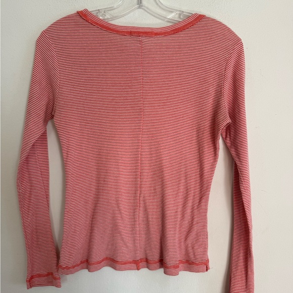 C&V Chelsea And Violet Womens Red White Waffle Knit Long Sleeve Top, Stretch, S - Picture 5 of 5